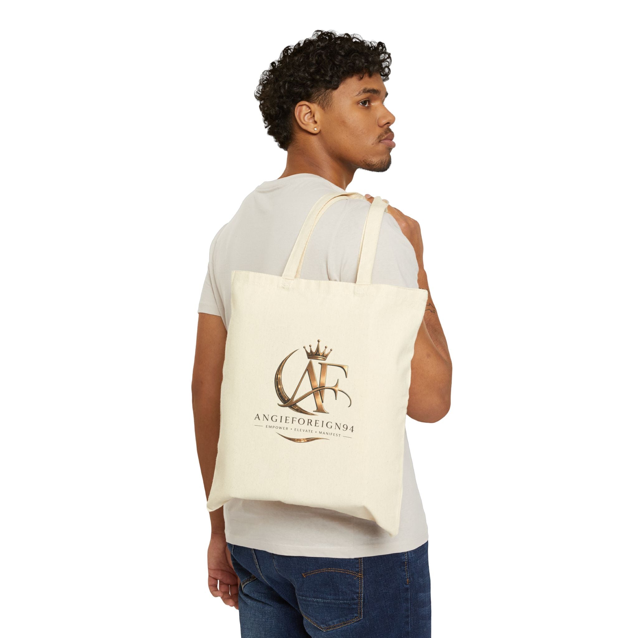 Becoming Her Inspirational Cotton Tote Bag