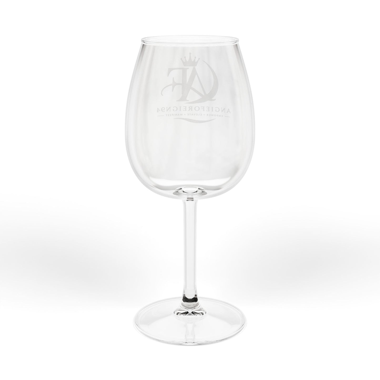 Soft Life Elegant Monogram Wine Glass ✨