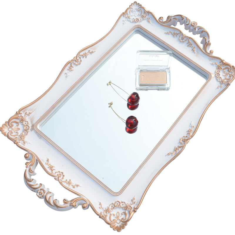 Luxury Vanity Mirror Jewelry Tray