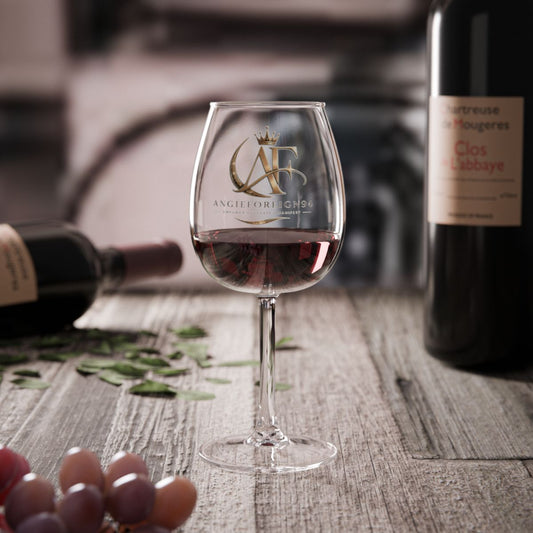 Soft Life Elegant Monogram Wine Glass ✨